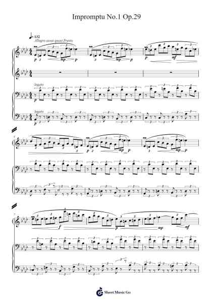 Impromptu No. 1 in A-flat Major, Op. 29 Sheet Music by Frédéric Chopin-Arr.Padmos Gibleign