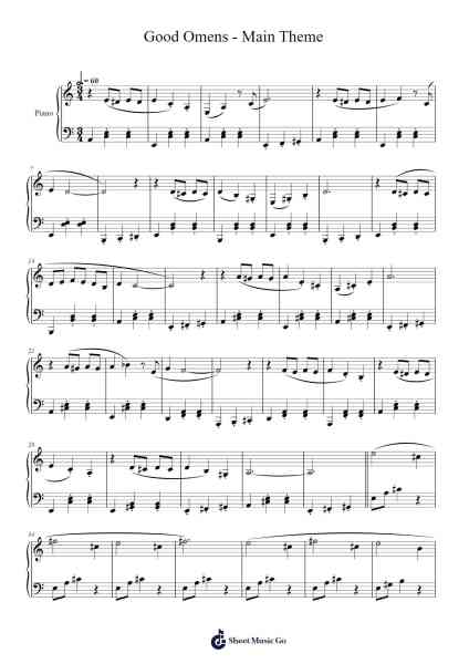 Good Omens - Main Theme Sheet Music by David Arnold-Arr.Shelmore Yetgrant