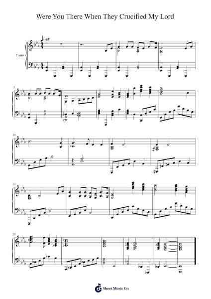 Were You There (When They Crucified My Lord) Sheet Music by Daniel Berry-Arr.Brookecher Nicksie