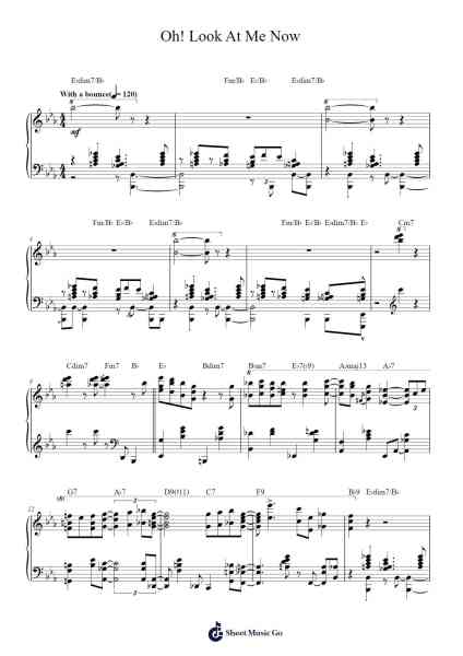 Oh! Look At Me Now Sheet Music by Frank Sinatra-Arr.Joypoe Willze