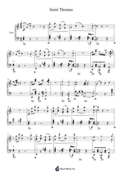 Saint Thomas Sheet Music by Sonny Rollins-Arr.Virbell