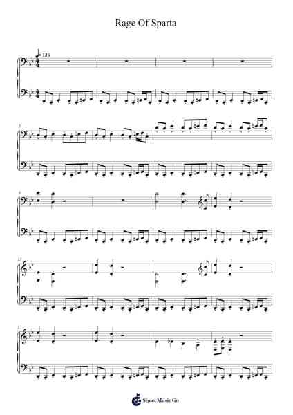 Rage Of Sparta Sheet Music by Sony-Arr.Yuledawn