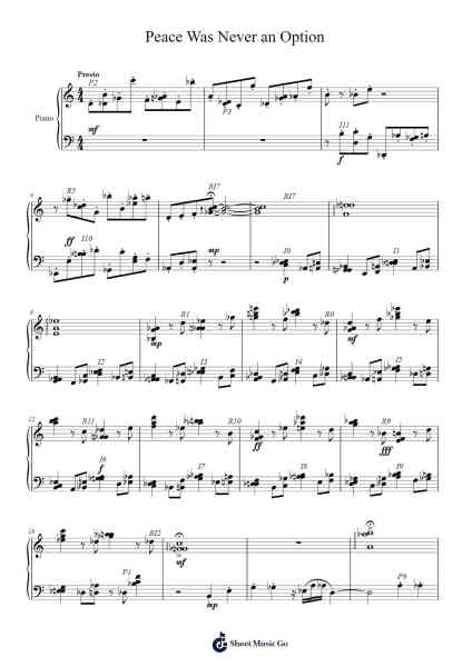 Peace Was Never an Option 樂譜由 Hoypir Joyle - 編曲 Bysey Truwood