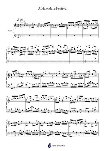 A Hakodate Festival Sheet Music by Toursbur-Arr.Feltrid