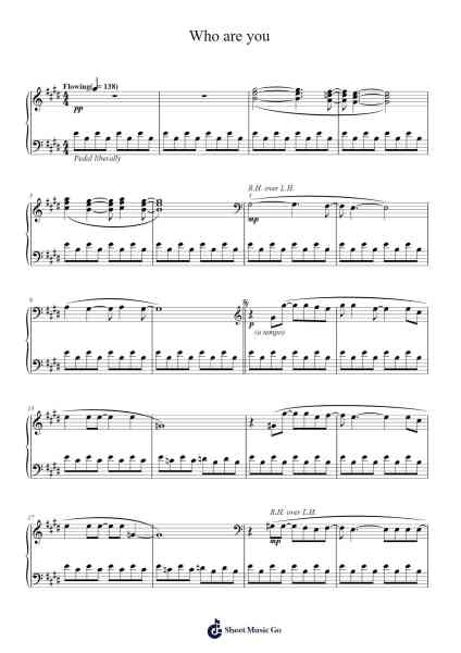 Who are you Sheet Music by The Who-Arr.Taypeare Rolius