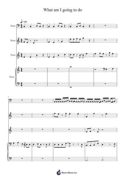 What am I going to do Sheet Music by -Arr.Brathus Maydave
