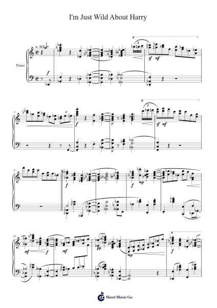 I'm Just Wild About Harry Sheet Music by Eubie Blake-Arr.Larlice Hewphil