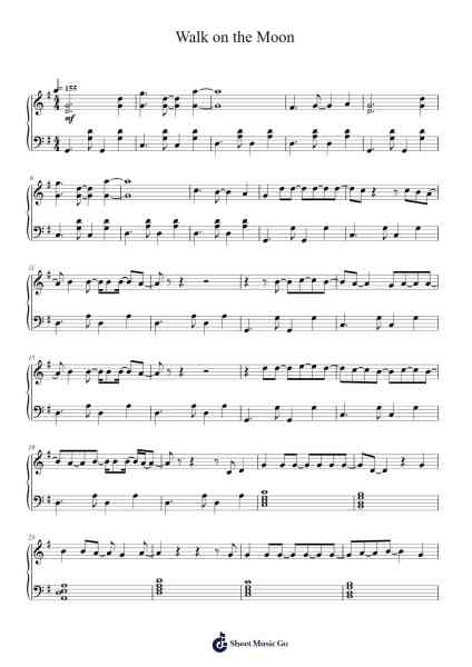 Walk on the Moon Sheet Music by Great Big Sea-Arr.Nickkirk Inje