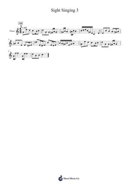 Sight Singing 3 Sheet Music by Xatio Northmund-Arr.Carlchols