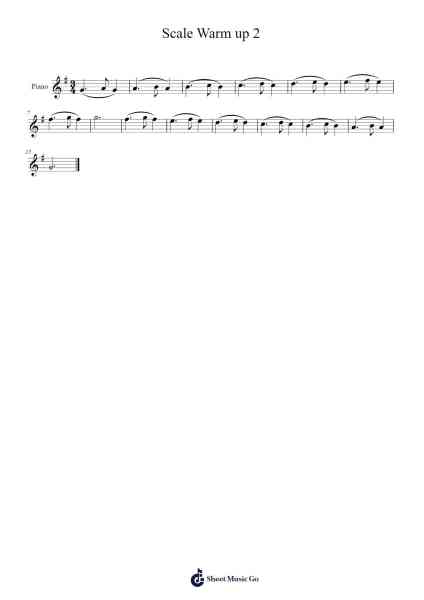 Scale Warm up 2 Sheet Music by Madison Clark-Arr.Pading Morsewells
