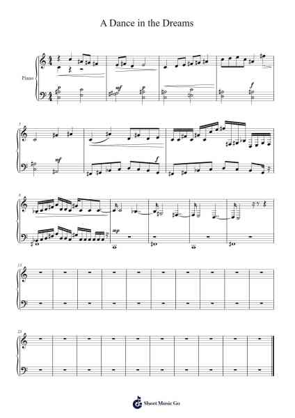 A Dance in the Dreams Sheet Music by Felicia Staden-Arr.Thadean Chilridge