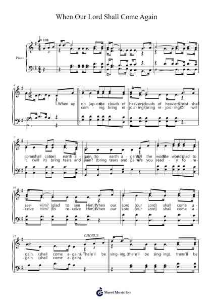 When Our Lord Shall Come Again Sheet Music by R. L. Ferguson-Arr.Beague Kinglor