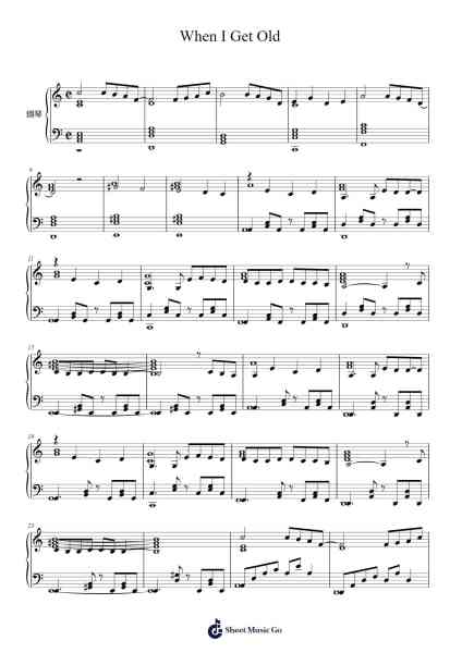 When I Get Old Sheet Music by CHUNG HA-Arr.Temchell Thompro