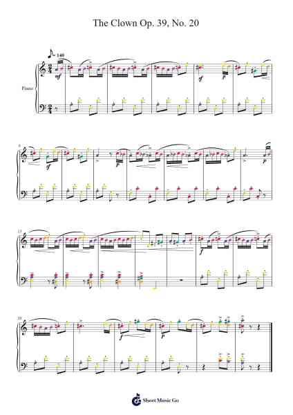 The Clown Op. 39, No. 20 Sheet Music by Dmitry Kabalevsky-Arr.O'Neilgrey