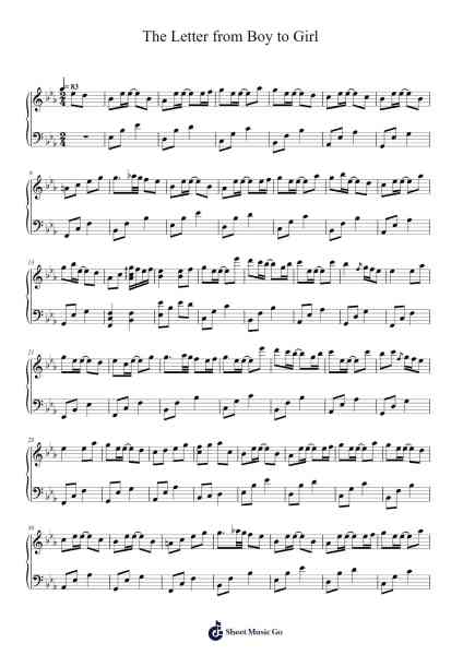 The Letter from Boy to Girl Sheet Music by Sereno-Arr.Hilye