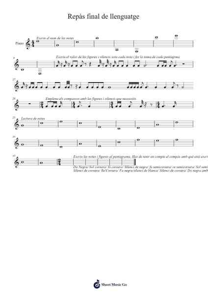 Repàs final de llenguatge Sheet Music by Dickjill Queecus-Arr.Davehan