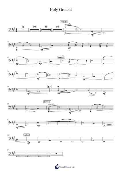 Holy Ground Sheet Music by haevn-Arr.Pomiles