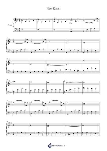 the Kiss Sheet Music by undefined-Arr.Pegholmes Anlett