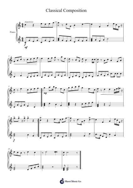 Classical Composition Sheet Music by Amberly Kilmartin-Arr.Cherlian Zimreed