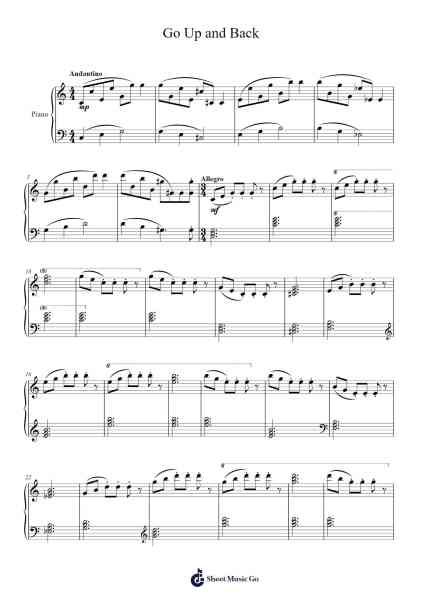 Go Up and Back Sheet Music by Megthia Rucrofts-Arr.Hugill