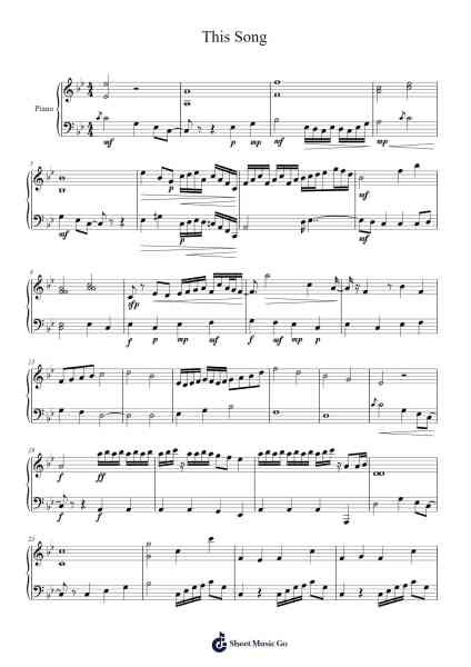 This Song Sheet Music by undefined-Arr.Eveken Dougloyd
