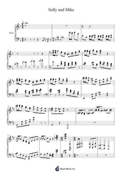 Sully and Mike Sheet Music by Randy Newman-Arr.Sheipert