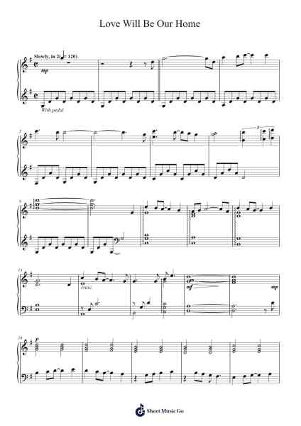 Love Will Be Our Home Sheet Music by Sandi Patty-Arr.Juddnice
