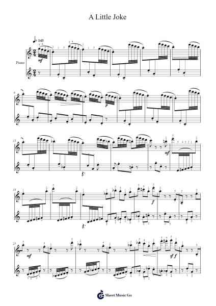 A Little Joke Sheet Music by Dmitri Kabalevsky-Arr.Churmike