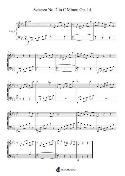 Scherzo No. 2 in C Minor, Op. 14 Sheet Music by Lil Baby/Lil Durk-Arr.Whitnas