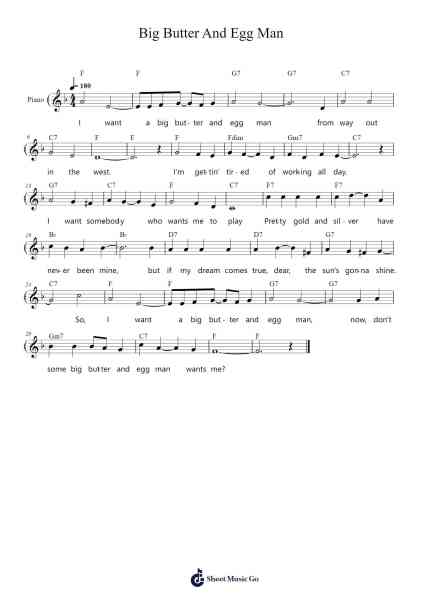 Big Butter And Egg Man Sheet Music by Louis Armstrong/Percy Venable-Arr.Dilpont Trollsper