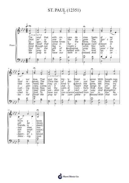 The Soul That With Sincere Desire Sheet Music by Andrew Tait-Arr.Cofny