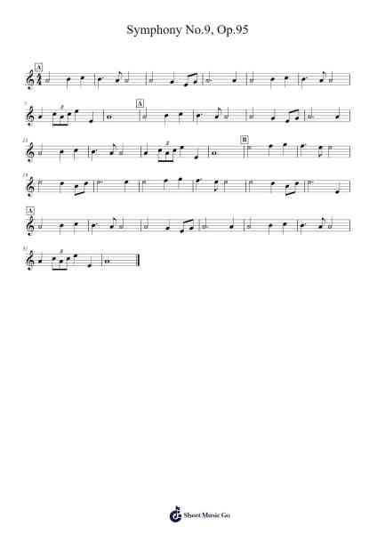 Symphony No. 9 in E Minor, Op. 95 "From the New World" Sheet Music by Antonín Dvořák-Arr.Kylenus Minruth