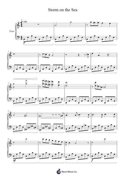 Storm on the Sea Sheet Music by undefined-Arr.Sigwy Lorxine