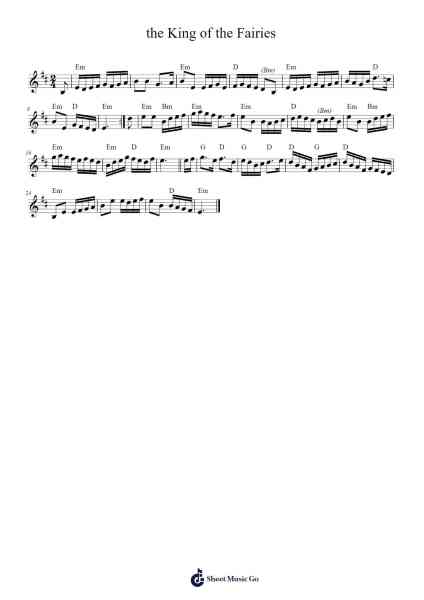the King of the Fairies 樂譜由 Bobsleightymb - 編曲 Besder