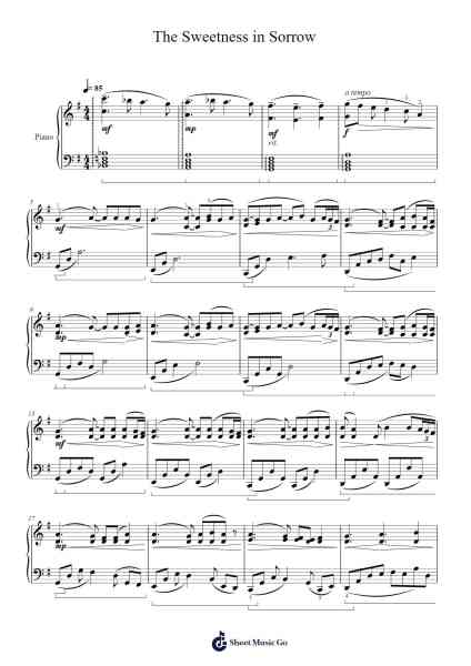 The Sweetness in Sorrow Sheet Music by Scottmos-Arr.Kyleyy