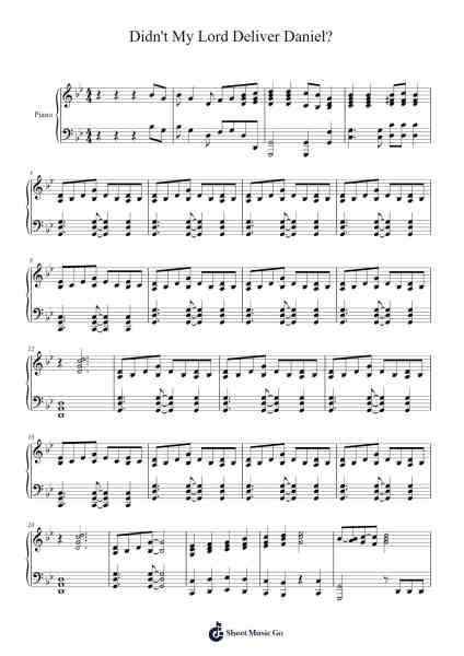Didn't My Lord Deliver Daniel? 樂譜由 Greg Gilpin - 編曲 Ution Foxwer