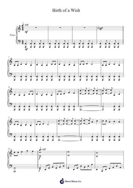 Birth of a Wish Sheet Music by Keiichi Okabe-Arr.Leighruth