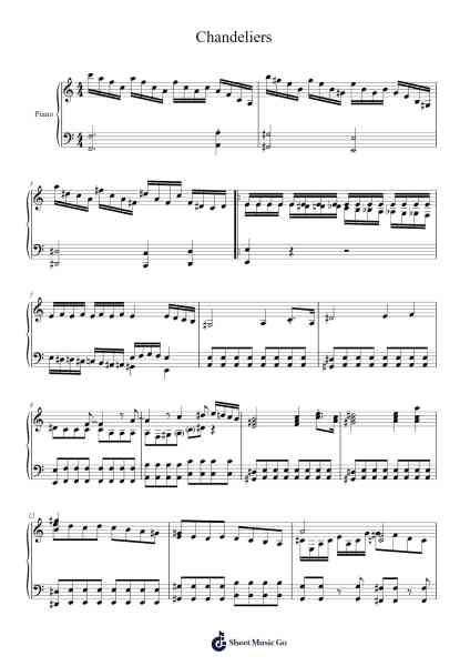 Chandeliers Notenblatt von Masanori Adachi/Taro Kudo-Arr.Billel Samry