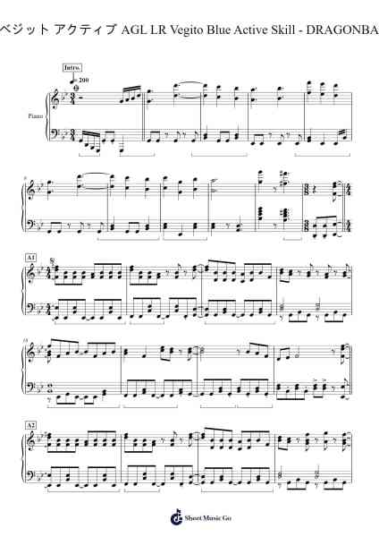 DRAGONBALL Z DOKKAN BATTLE Sheet Music by Bandai Namco Entertainment Inc.-Arr.Willneil
