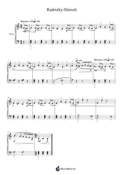 Radetzky-Marsch Sheet Music by -Arr.Croftsgreg