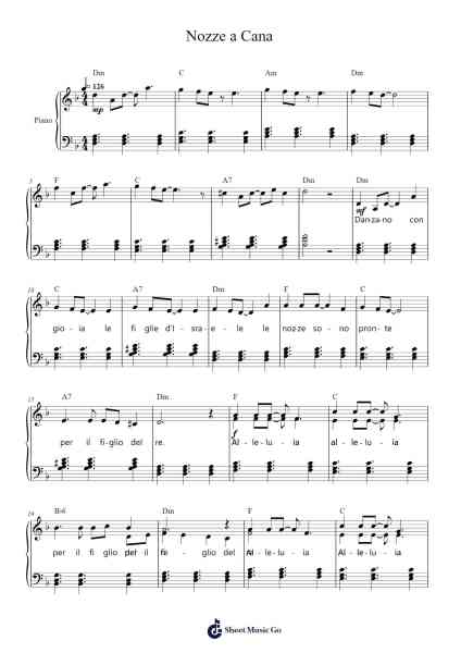Nozze a Cana Sheet Music by Lidia Stefani/Guido Pietrogrande-Arr.Brufe