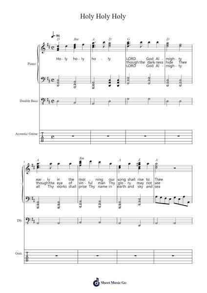 Holy, Holy, Holy Sheet Music by John Bacchus Dykes-Arr.Duttdes Dawnpril