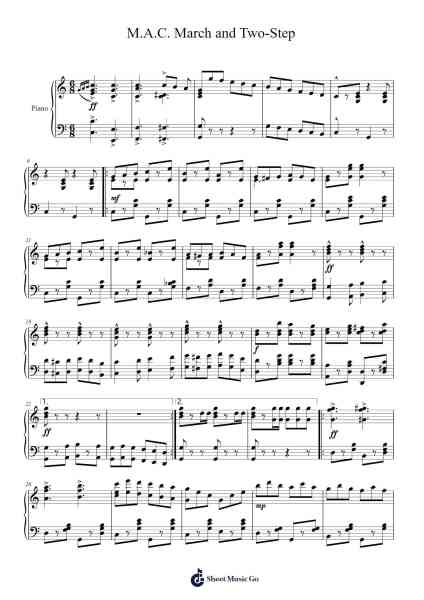 M.A.C. March and Two-Step Sheet Music by Robert Morrison Stults-Arr.Haleale Quildy