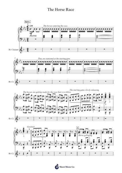 The Horse Race Sheet Music by Mokaya Mateni-Arr.Irbald Jouvier
