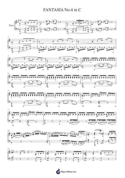 Fantasia No. 4 in C Minor, K. 475 Sheet Music by Wolfgang Amadeus Mozart-Arr.Joycelup