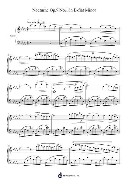 Nocturne in B-flat Minor, Op. 9, No. 1 Sheet Music by Frédéric Chopin-Arr.Jonqy Keyreed