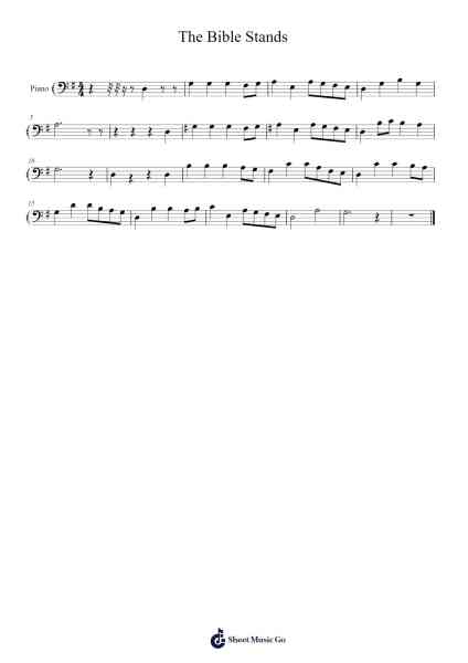 The Bible Stands Sheet Music by Haldor Lillenas-Arr.Lamshop