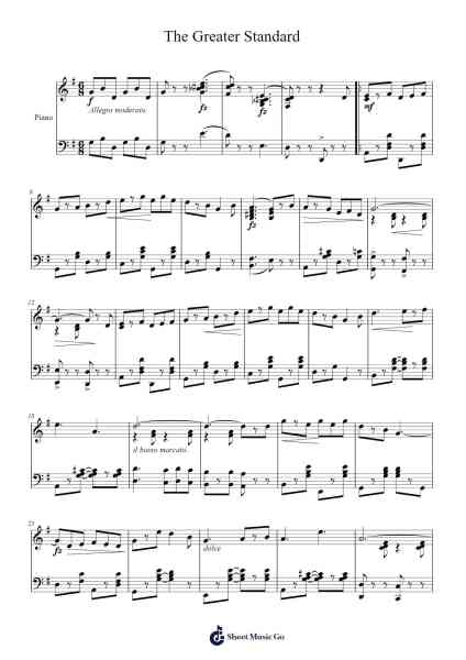 The Greater Standard Sheet Music by Reba L. Heyman-Arr.Besder