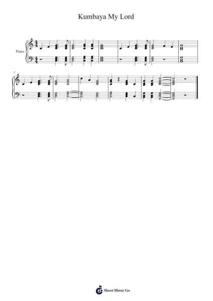 Kumbaya My Lord Sheet Music by Vaah Staliz-Arr.Chloekeats