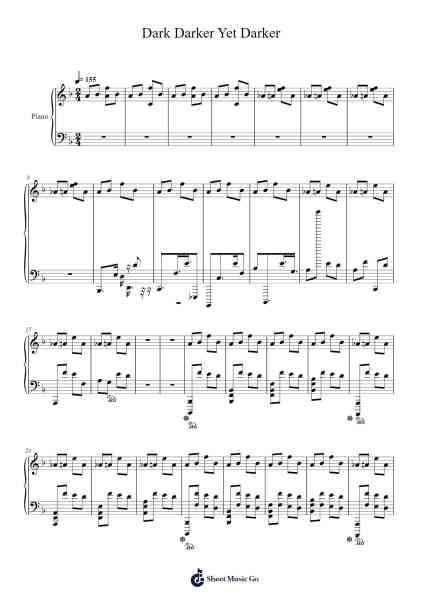 Dark Darker Yet Darker Sheet Music by Tsskyx-Arr.Bergdrew Browningthur